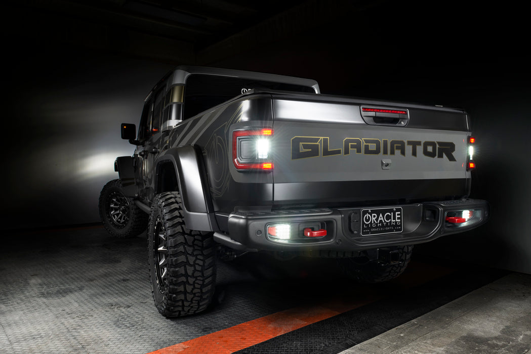 Oracle Lighting 5878-504 ORACLE Lighting Rear Bumper LED Reverse Lights for Jeep Gladiator JT - Truck Part Superstore