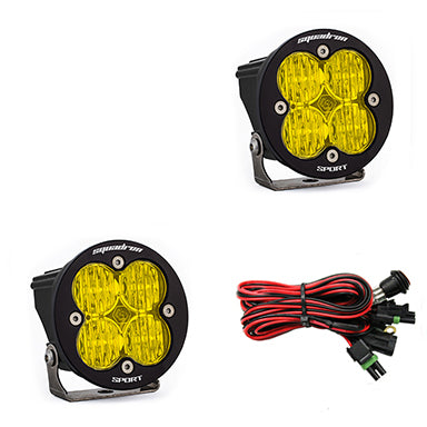 Baja Designs 587815 LED Light Pods Amber Lens Wide Cornering Pair Squadron R Sport Baja Designs - Truck Part Superstore
