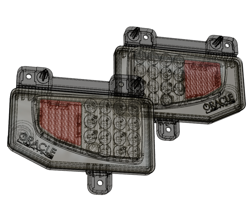 Oracle Lighting 5881-504 Rear Bumper LED Reverse Lights for Jeep Gladiator JT w/PNP Harness - Truck Part Superstore