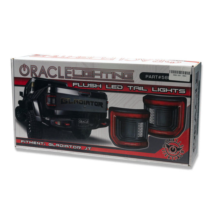 Oracle Lighting 5882-504 ORACLE Lighting Flush Mount LED Tail Lights for Jeep Gladiator JT - Truck Part Superstore