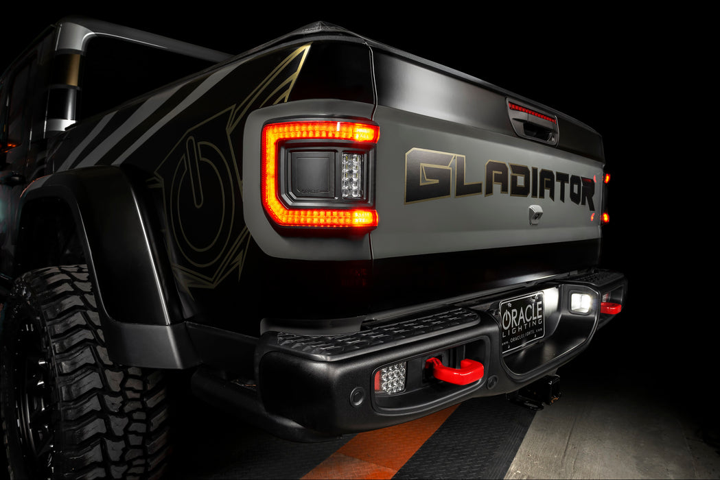 Oracle Lighting 5882-504 ORACLE Lighting Flush Mount LED Tail Lights for Jeep Gladiator JT - Truck Part Superstore