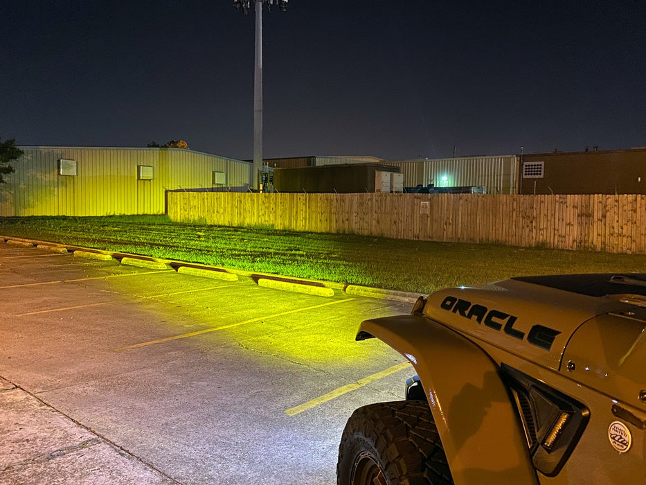 Oracle Lighting 5883-006 Skid Plate w/ Integrated LED Emitters - Yellow Lens - Truck Part Superstore