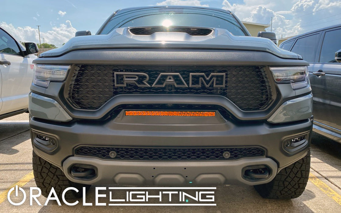 Oracle Lighting 5885-005 ORACLE Lighting 2019-2022 RAM Rebel/TRX Front Bumper Flush LED Light Bar System - Truck Part Superstore
