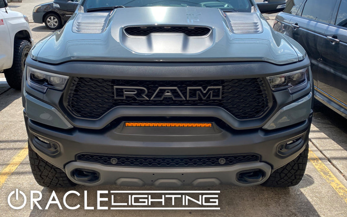 Oracle Lighting 5885-005 ORACLE Lighting 2019-2022 RAM Rebel/TRX Front Bumper Flush LED Light Bar System - Truck Part Superstore