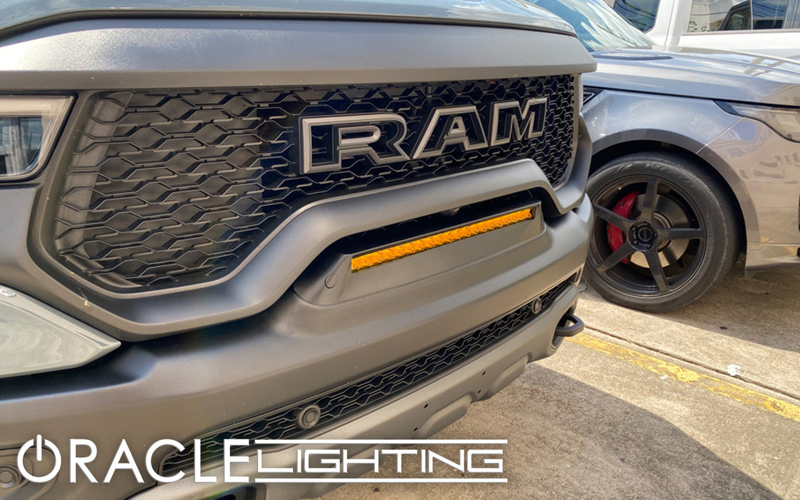 Oracle Lighting 5885-005 ORACLE Lighting 2019-2022 RAM Rebel/TRX Front Bumper Flush LED Light Bar System - Truck Part Superstore