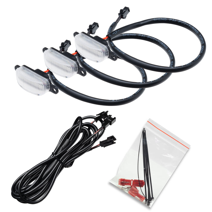 Oracle Lighting 5889-005-C Universal Pre-Runner Style LED Grill Light Kit (New Style) - Clear Lens - Truck Part Superstore