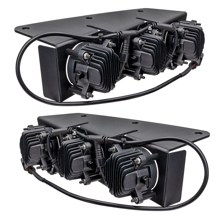 Oracle Lighting 5890-001 ORACLE Lighting 2021-2022 Ford Bronco Triple LED Fog Light Kit for Steel Bumper - Truck Part Superstore