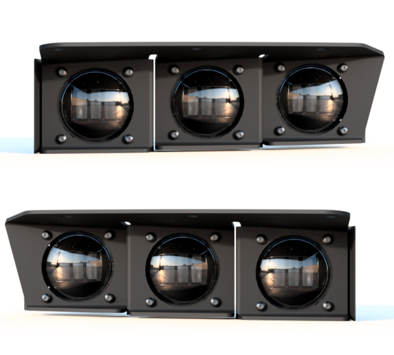 Oracle Lighting 5890-001 ORACLE Lighting 2021-2022 Ford Bronco Triple LED Fog Light Kit for Steel Bumper - Truck Part Superstore