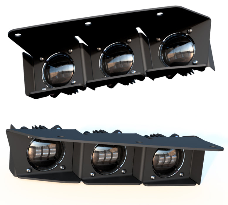 Oracle Lighting 5890-001 ORACLE Lighting 2021-2022 Ford Bronco Triple LED Fog Light Kit for Steel Bumper - Truck Part Superstore