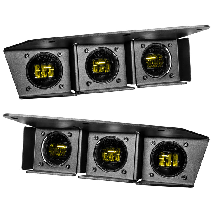 Oracle Lighting 5890-006 ORACLE Lighting 2021-2022 Ford Bronco Triple LED Fog Light Kit for Steel Bumper - Truck Part Superstore