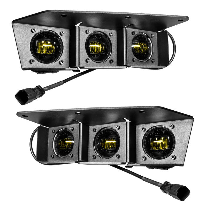 Oracle Lighting 5890-006 ORACLE Lighting 2021-2022 Ford Bronco Triple LED Fog Light Kit for Steel Bumper - Truck Part Superstore