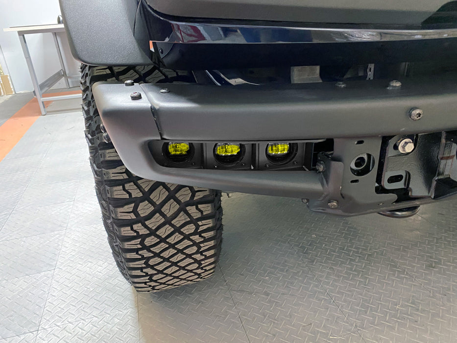 Oracle Lighting 5890-006 ORACLE Lighting 2021-2022 Ford Bronco Triple LED Fog Light Kit for Steel Bumper - Truck Part Superstore