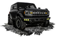 Oracle Lighting 5890-006 ORACLE Lighting 2021-2022 Ford Bronco Triple LED Fog Light Kit for Steel Bumper - Truck Part Superstore