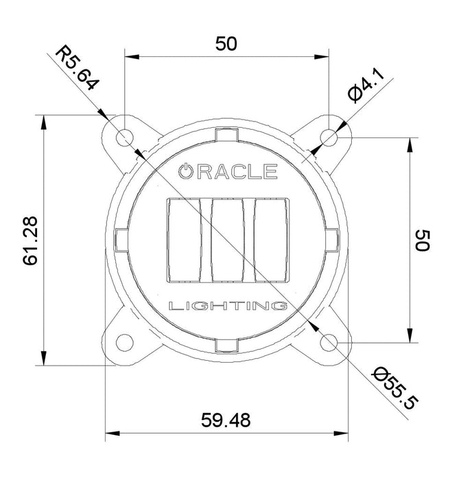Oracle Lighting 5893-001 ORACLE Lighting 60mm 15W Fog Beam LED Emitter - Truck Part Superstore