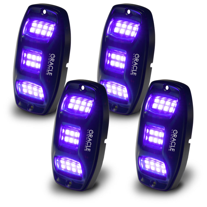 Oracle Lighting 5895-339 ORACLE Lighting ColorSHIFT RGB+W Underbody Wheel Well Rock Light Kit (4 PCS) - Truck Part Superstore