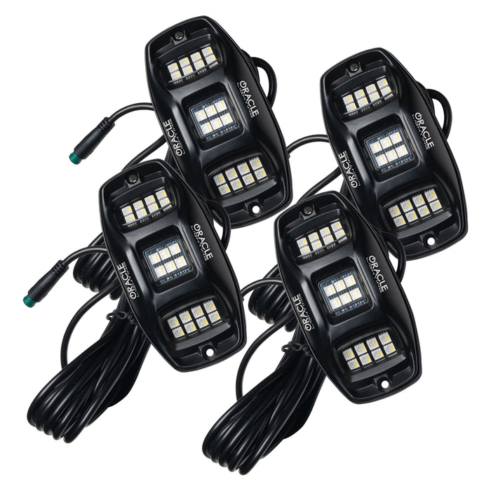 Oracle Lighting 5895-339 ORACLE Lighting ColorSHIFT RGB+W Underbody Wheel Well Rock Light Kit (4 PCS) - Truck Part Superstore