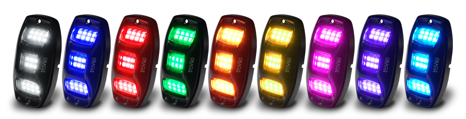 Oracle Lighting 5895-339 ORACLE Lighting ColorSHIFT RGB+W Underbody Wheel Well Rock Light Kit (4 PCS) - Truck Part Superstore