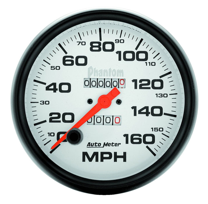 AutoMeter 5895 GAUGE; SPEEDOMETER; 5in.; 160MPH; MECHANICAL; PHANTOM - Truck Part Superstore