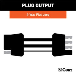 CURT 58985 Custom Towed-Vehicle RV Wiring Harness; Select GMC Yukon; XL - Truck Part Superstore