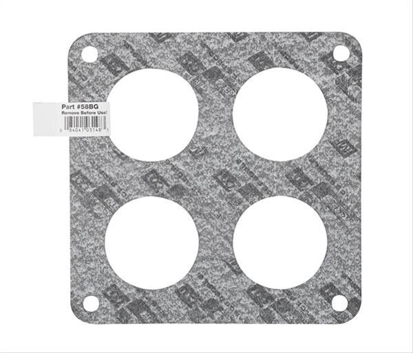 Mr Gasket 58BG Carburetor Base Gasket; Holley/Demon; 4bbl; 4 Hole; 2 in. Dia.; King/Dominator; - Truck Part Superstore