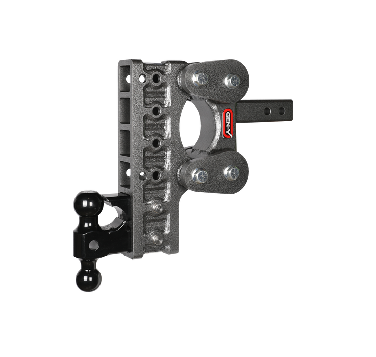 GEN-Y Hitch GH-1226 The BOSS TORSION-FLEX 2" Shank 10" Drop 1.7K TW 16K Hitch Dual-Ball Pintle Lock - Truck Part Superstore