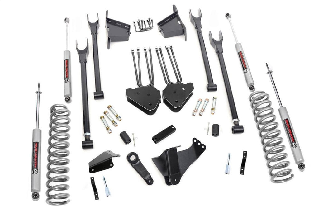 Rough Country 591.20 4-Link Suspension Lift Kit w/Shocks; 8 in. Lift; - Truck Part Superstore
