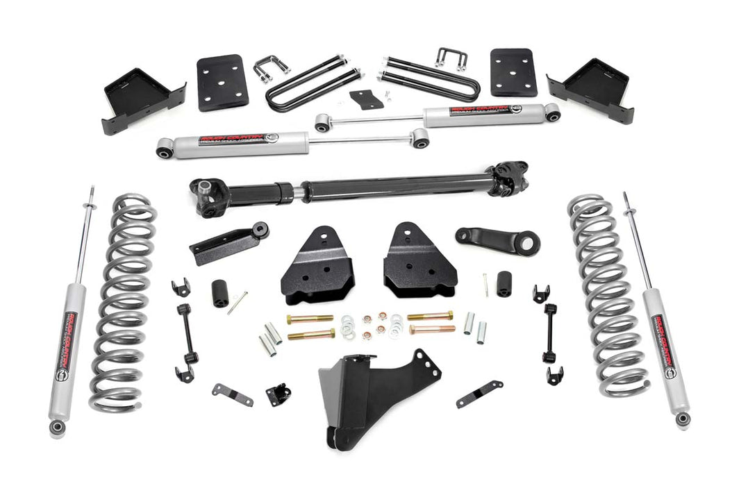 Rough Country 51721 6 Inch Suspension Lift Kit w/Front Drive Shaft 17-19 F-250/350 4WD Diesel 4 Inch Axle w/Overloads Rough Country - Truck Part Superstore