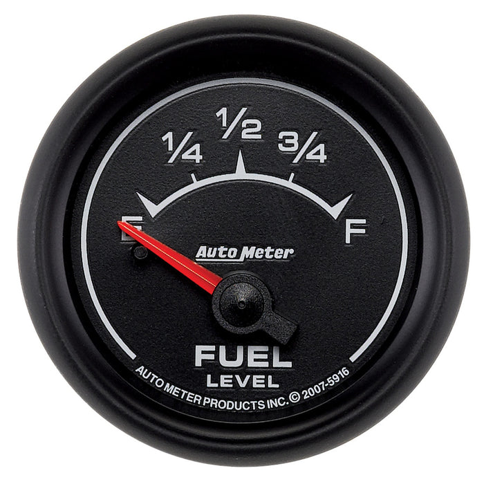 AutoMeter 5916 GAUGE; FUEL LEVEL; 2 1/16in.; 240OE TO 33OF; ELEC; ES - Truck Part Superstore
