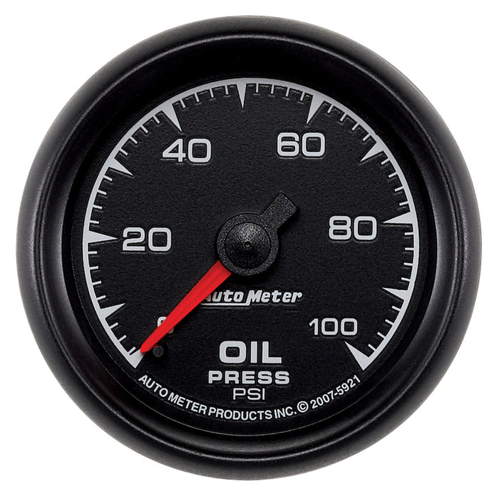AutoMeter 5921 GAUGE; OIL PRESSURE; 2 1/16in.; 100PSI; MECHANICAL; ES - Truck Part Superstore