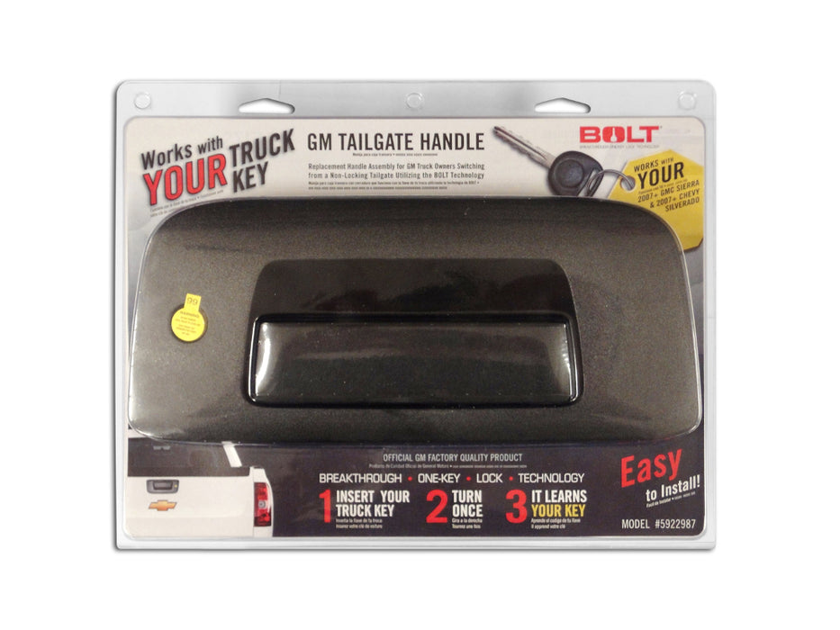 BOLT 5922987 GM TAILGATE HANDLE-INCLUDES CYLINDER (LATE MODEL) - Truck Part Superstore