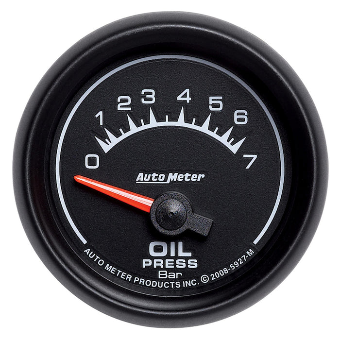 AutoMeter 5927-M GAUGE; OIL PRESSURE; 2 1/16in.; 7 BAR; ELECTRIC; ES - Truck Part Superstore
