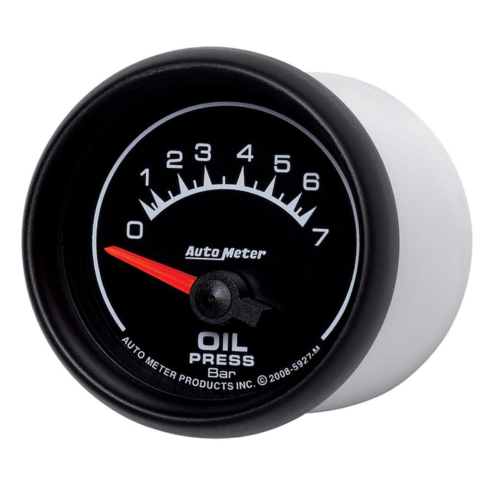 AutoMeter 5927-M GAUGE; OIL PRESSURE; 2 1/16in.; 7 BAR; ELECTRIC; ES - Truck Part Superstore