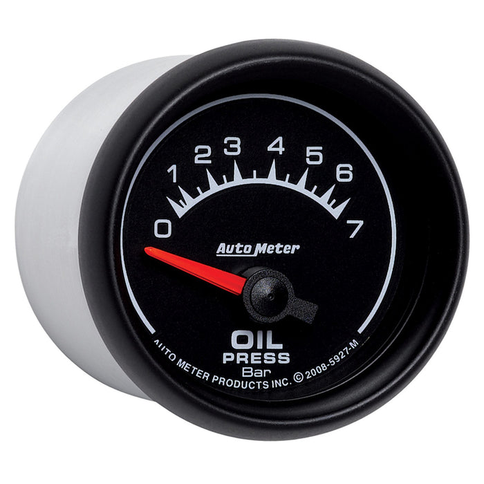 AutoMeter 5927-M GAUGE; OIL PRESSURE; 2 1/16in.; 7 BAR; ELECTRIC; ES - Truck Part Superstore