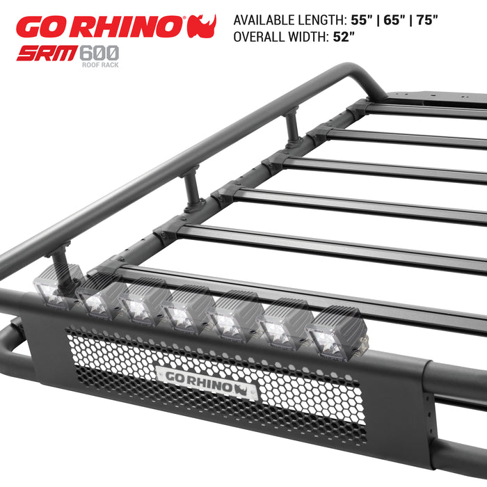 Go Rhino 5936075T SRM600 75" Tubular Basket-Style Roof Rack - Truck Part Superstore