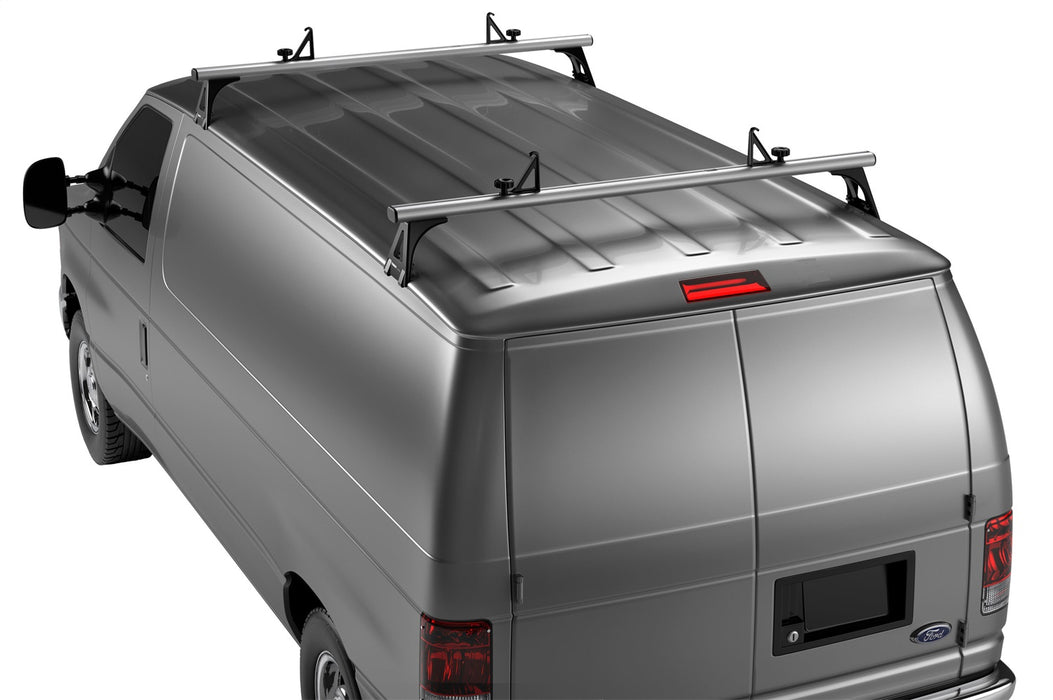 Thule 29055XT TracRac Van Bar; 8.75 in. Height: 65 In. Length; Silver; 2 Pieces; - Truck Part Superstore