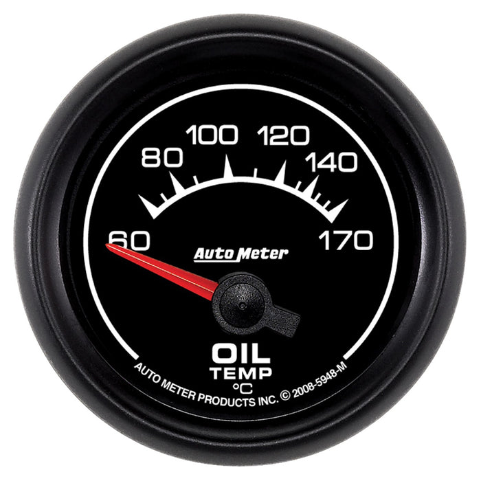 AutoMeter 5948-M GAUGE; OIL TEMP; 2 1/16in.; 60-170deg.C; ELECTRIC; ES - Truck Part Superstore