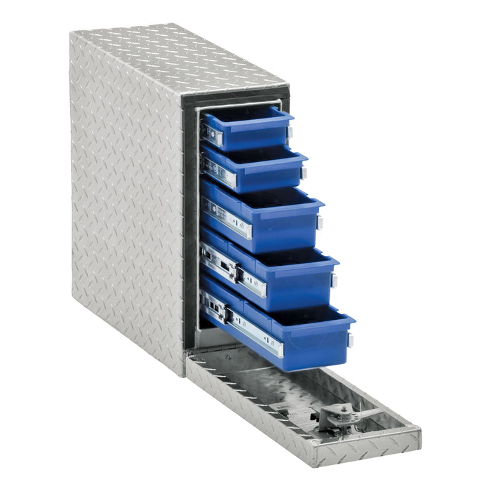 UWS DS-22 UWS DS-22 Drawer Truck Tool Box with 5 Sliding Drawers (22 Inch-Bright Aluminum) - Truck Part Superstore