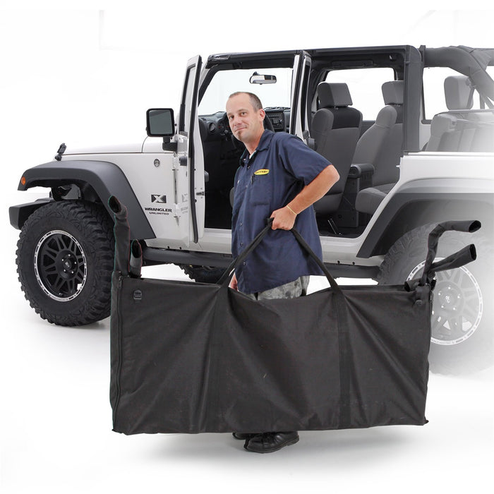Smittybilt 596001 Door Storage Bag 07-18 Wrangler JK Soft Doors Pair Black Smittybilt - Truck Part Superstore