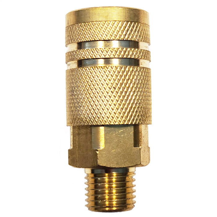 Kleinn Automotive Air Horns 59813 Quick Coupler; Nickel Plated Brass; 1/4 in.; Female; - Truck Part Superstore