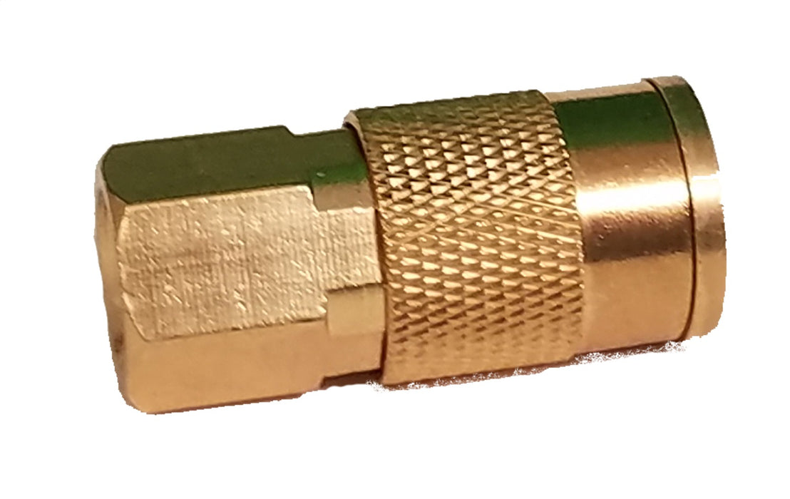Kleinn Automotive Air Horns 59814 Quick Coupler; Nickel Plated Brass; 1/4 in.; Male; - Truck Part Superstore