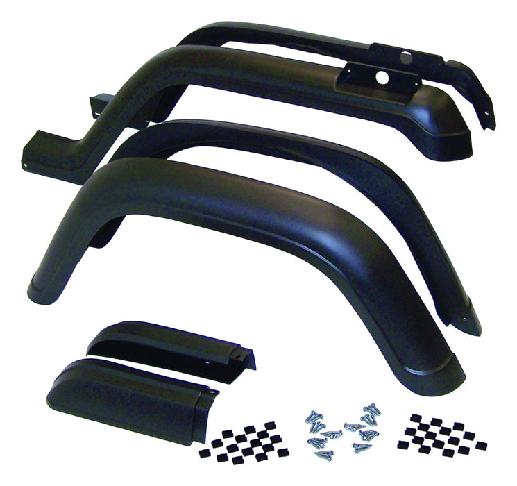 Crown Automotive Jeep Replacement 5AHK6 Fender Flare Kit; 6 Piece; Incl. Hardware; - Truck Part Superstore