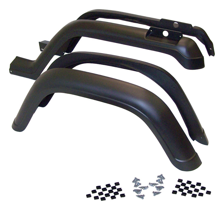Crown Automotive Jeep Replacement 5AHK Fender Flare Kit; 4 Piece; Incl. Hardware; - Truck Part Superstore