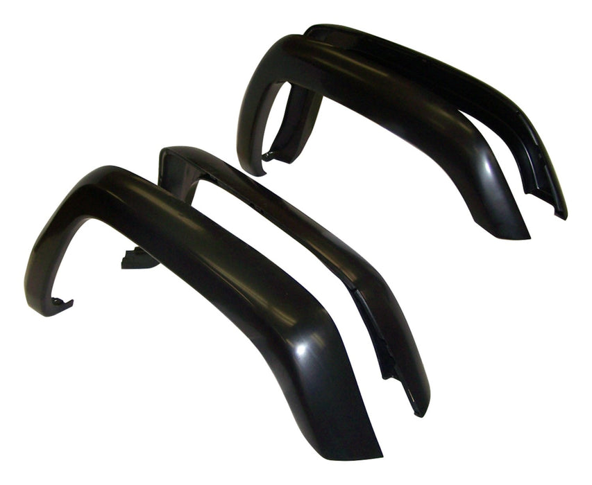 Crown Automotive Jeep Replacement 5FWK Fender Flare Kit; Incl. 4 Fender Flares And Hardware; Gloss Black; - Truck Part Superstore