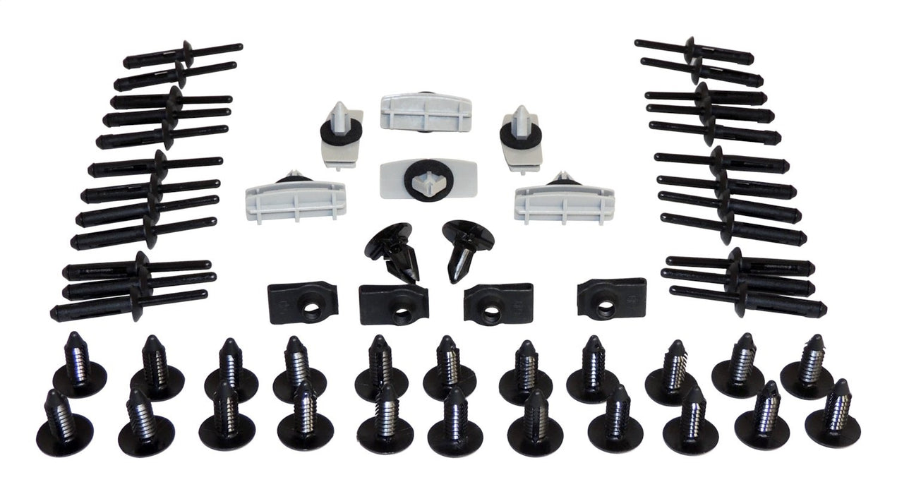 Crown Automotive Jeep Replacement 5KHK Fender Flare Hardware Kit; Includes Clips; Rivets; Retainers; U-Nuts; - Truck Part Superstore