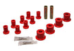 Energy Suspension 5.2105R Leaf Spring Bushing Set; Red; Rear; Performance Polyurethane; - Truck Part Superstore