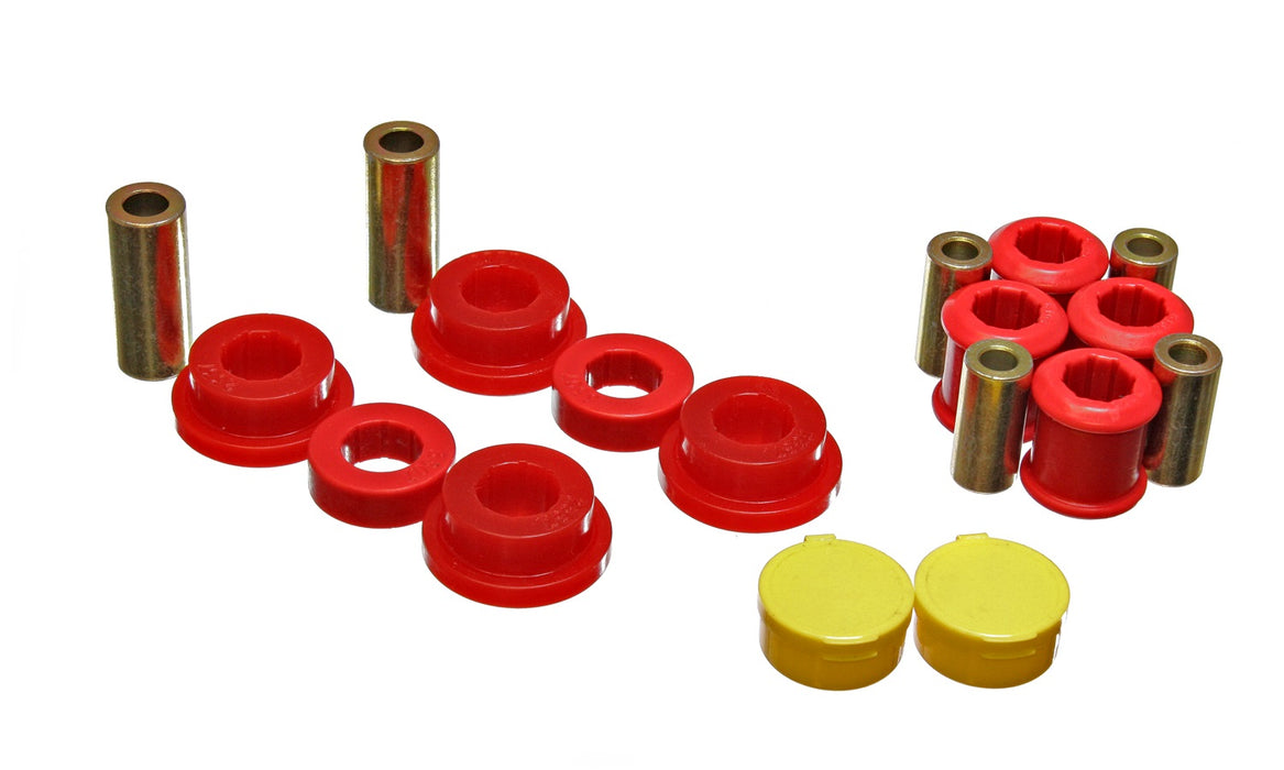 Energy Suspension 5.3118R Control Arm Bushing Set; Red; Front; Performance Polyurethane; - Truck Part Superstore