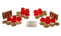 Energy Suspension 5.3126R Control Arm Bushing Set; Red; Rear; Must Reuse All Metal Parts; - Truck Part Superstore