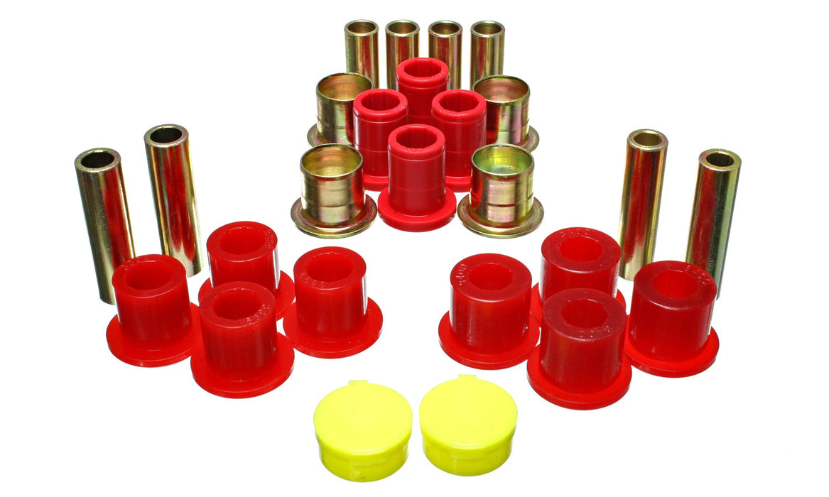 Energy Suspension 5.3139R Control Arm Bushing Set; Red; Front; Performance Polyurethane; - Truck Part Superstore
