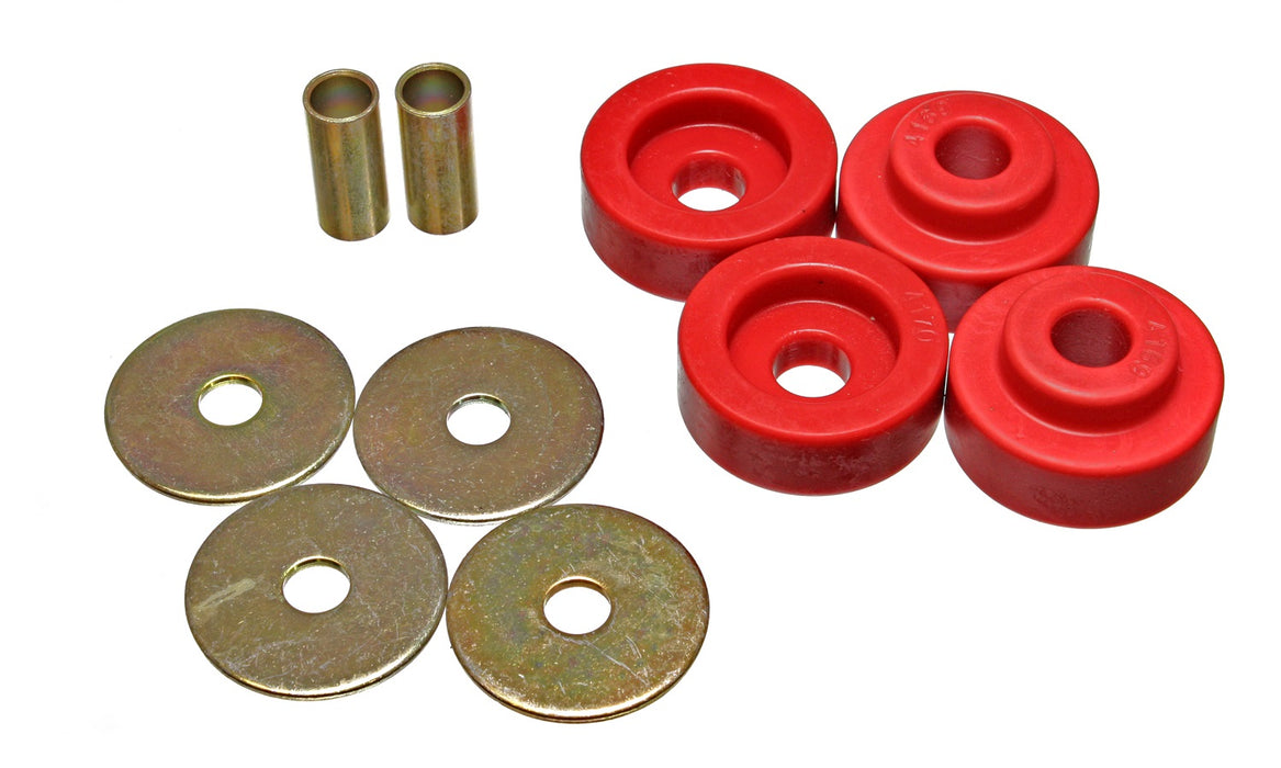 Energy Suspension 5.4110R Torsion Bar Crossmember Mount Bushing Set - Truck Part Superstore
