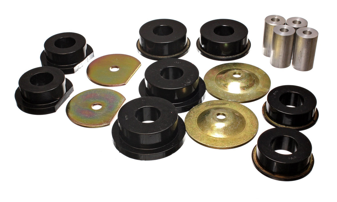 Energy Suspension 5.4114G Sub-Frame Bushing Set; Black; Rear; Performance Polyurethane; - Truck Part Superstore